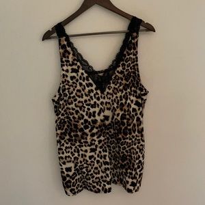 Willow & Root Leopard Tank, Size XL
